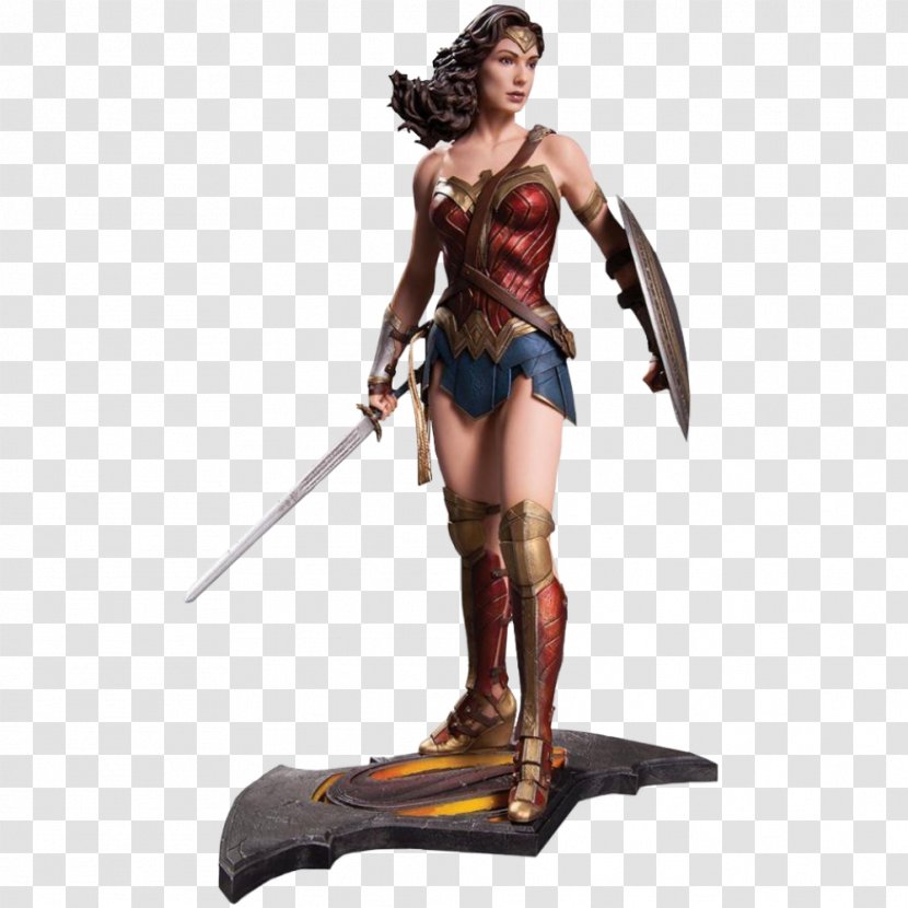 Batman Diana Prince Superman YouTube Statue - Figurine - Wonder Women Transparent PNG