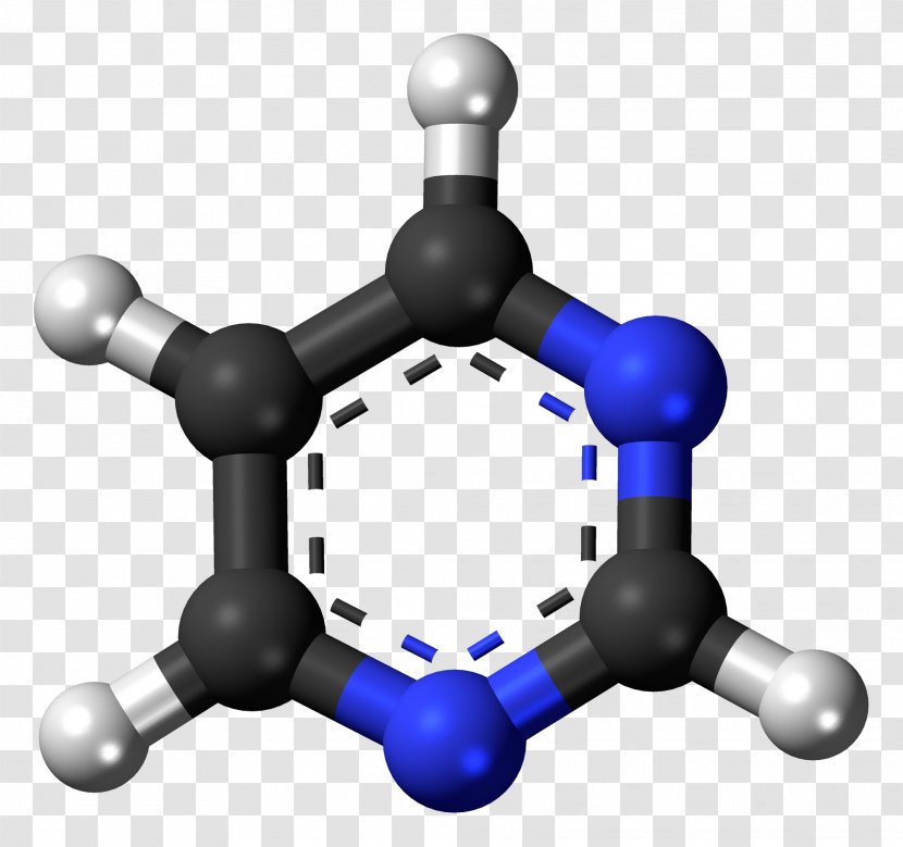 Ball-and-stick Model Heterocyclic Compound 1,4-Dioxin Chemistry - Silhouette - Molecule Transparent PNG