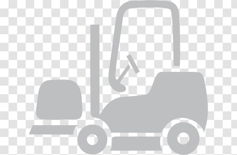 Drawing Forklift Brand - White - Truck Transparent PNG