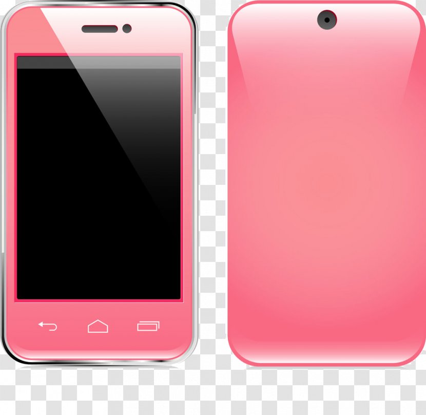 IPhone 7 8 5s Feature Phone Smartphone - Iphone - Pink Transparent PNG