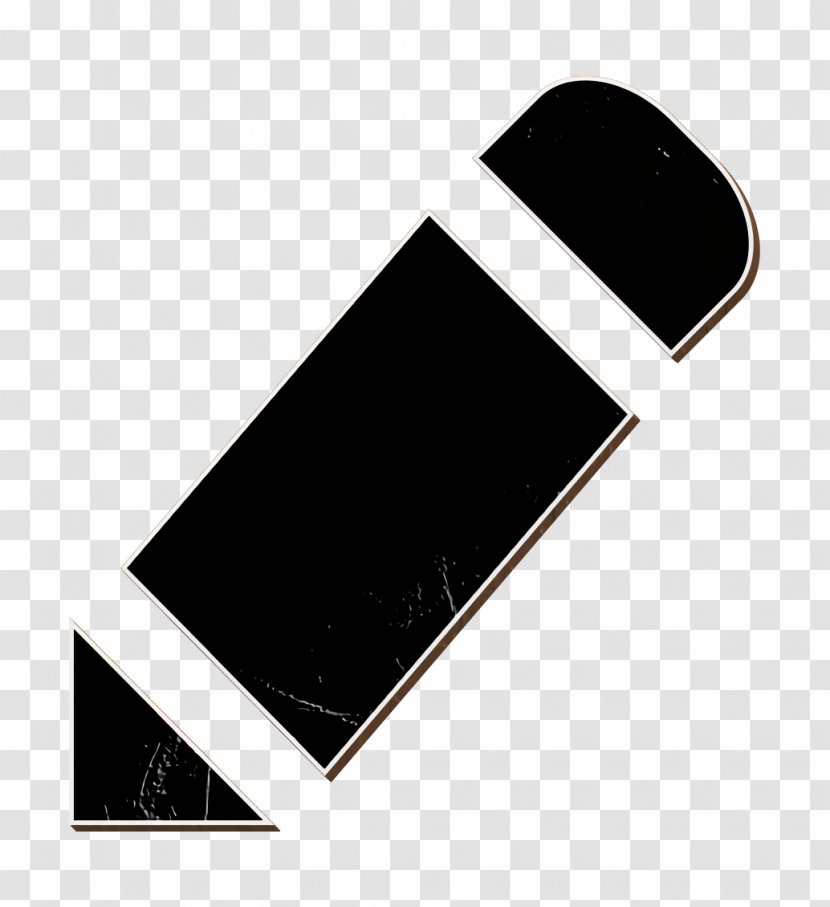 Edit Icon Pen - Rectangle - Blackandwhite Logo Transparent PNG