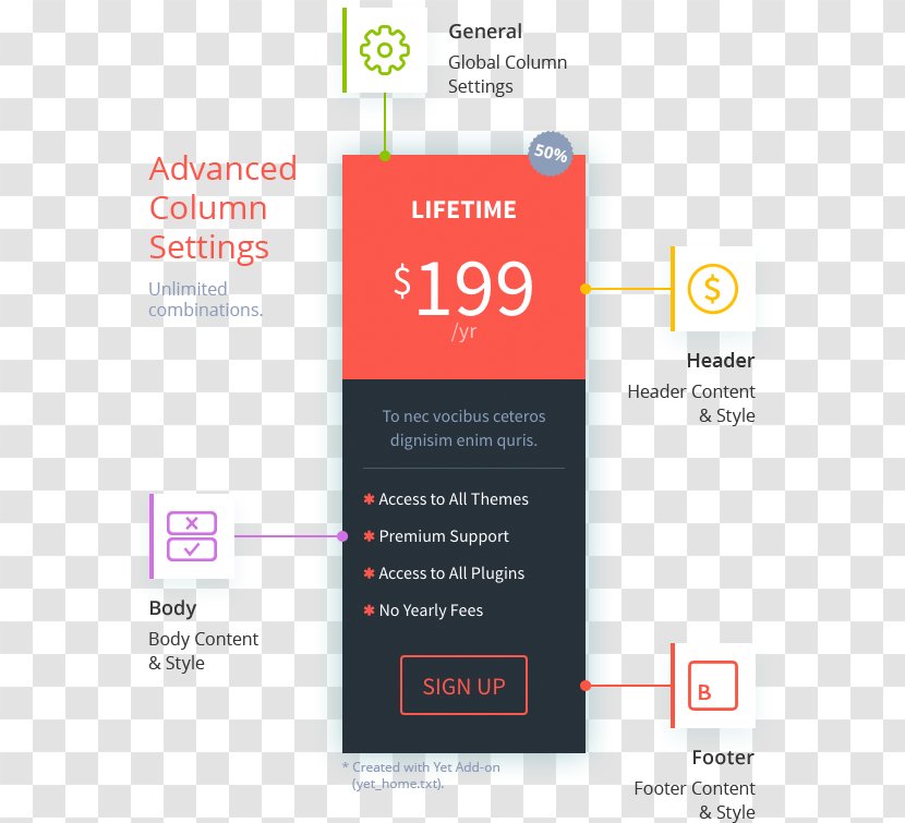 Price Responsive Web Design Table Pricing Column Transparent PNG