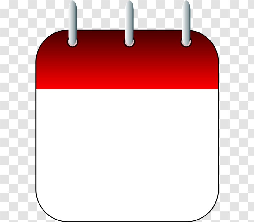 Calendar Clip Art - Red - Second Monday In October Transparent PNG