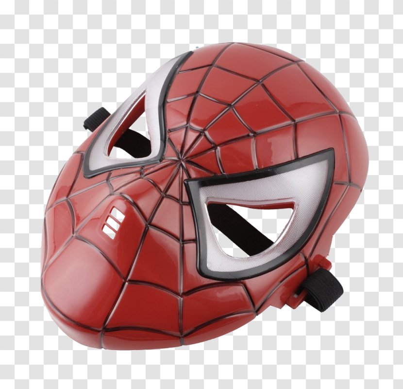 Light-emitting Diode Bicycle Helmets Mask Spider-Man - Face - Light Transparent PNG