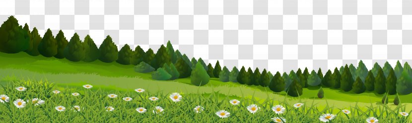 Lawn Clip Art - Plantation - Trees And Grass Image Transparent PNG