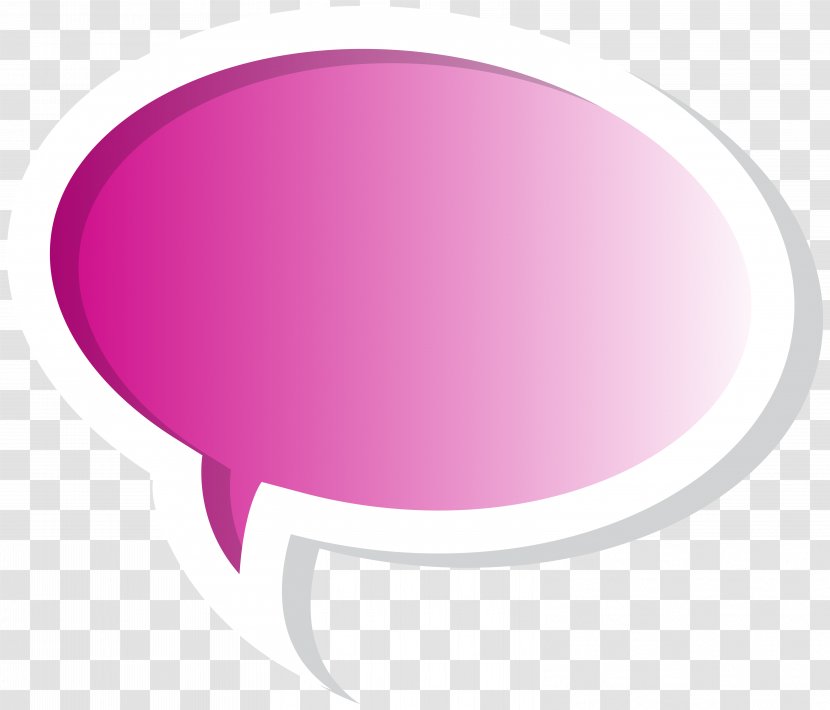 Brand Circle - Product Design - Speech Bubble Pink Clip Art Image Transparent PNG