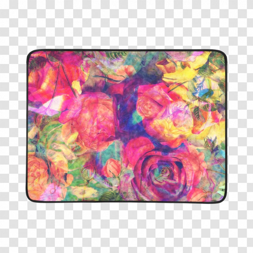 Petal Floral Design Pink M Pattern - Flower - Beach Mat Transparent PNG