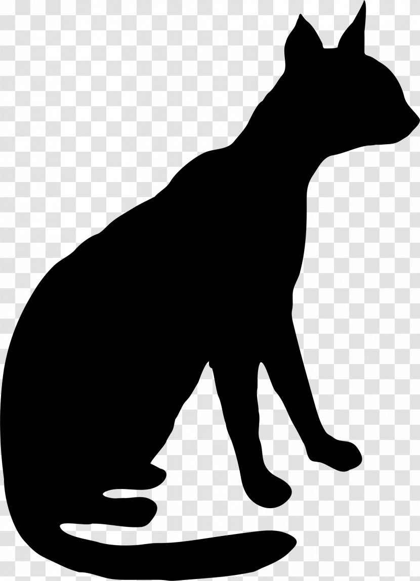Whiskers Wildcat Silhouette Clip Art - Dog Like Mammal - Cat Transparent PNG