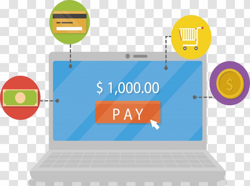 Laptop Payment Clip Art - Logo Transparent PNG