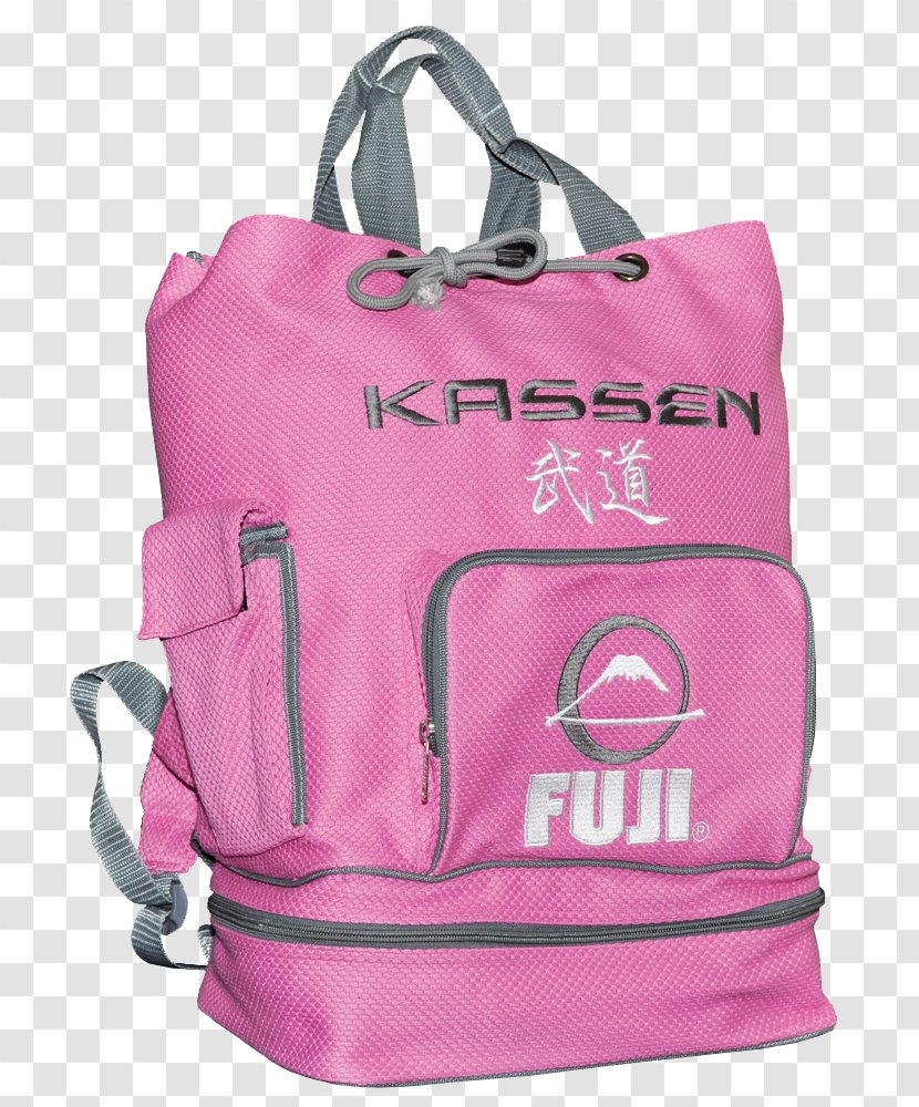 Handbag Backpack Brazilian Jiu-jitsu Gi - Magenta - Children Taekwondo Material Transparent PNG
