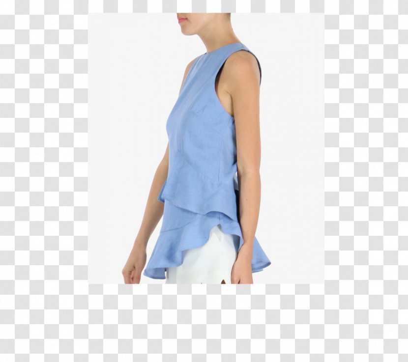 Sleeveless Shirt Shoulder Clothing One-piece Swimsuit - White - Vanilla Transparent PNG