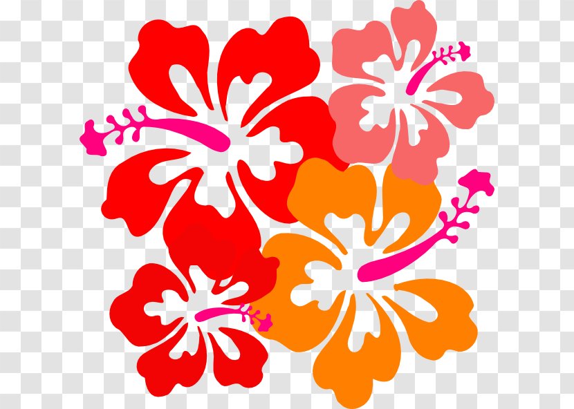Hawaiian Hibiscus Clip Art - Magenta Transparent PNG