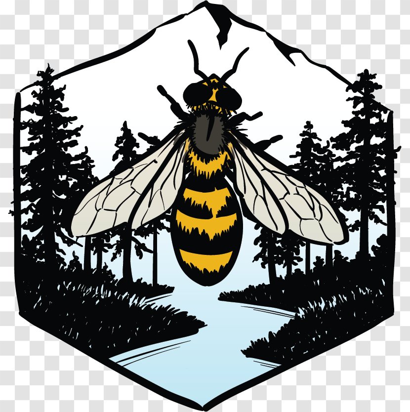 Honey Bee Beekeeper Beekeeping Beehive - Logo - Willamette Valley Transparent PNG