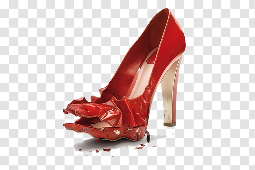Switzerland Advertising Garrigosa Studio Barcelona Photography - Creative Director - Worn Red High Heels Transparent PNG