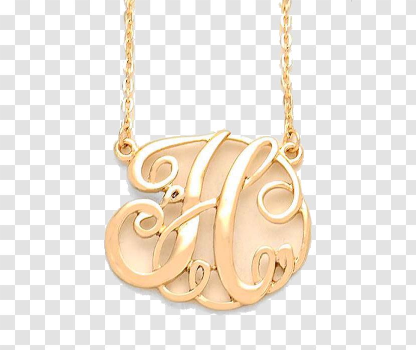 Necklace Charms & Pendants Gold Jewellery Monogram - Locket Transparent PNG