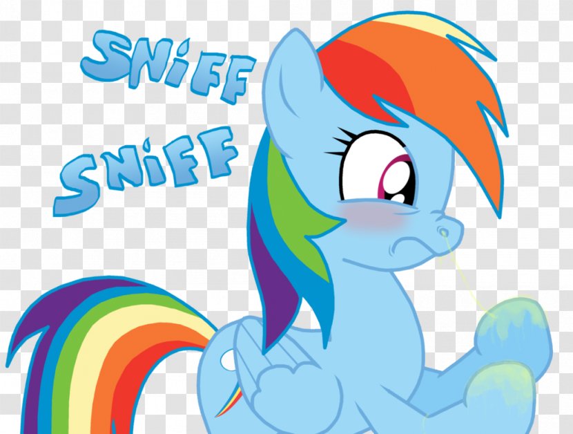Rainbow Dash Pony Sneeze Nose Art - Silhouette Transparent PNG