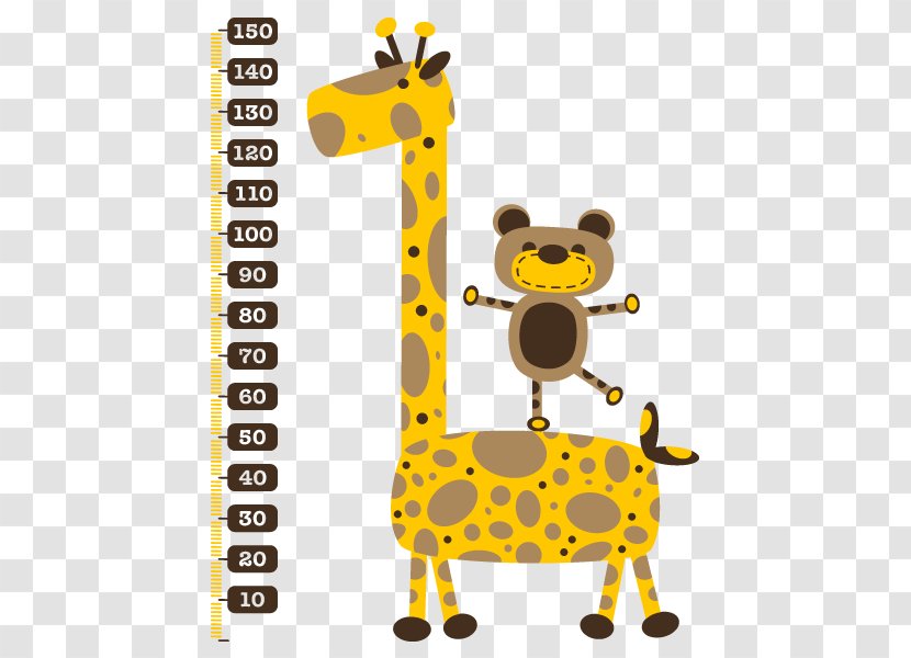 Human Height Child Northern Giraffe Gauge - Measuring Transparent PNG