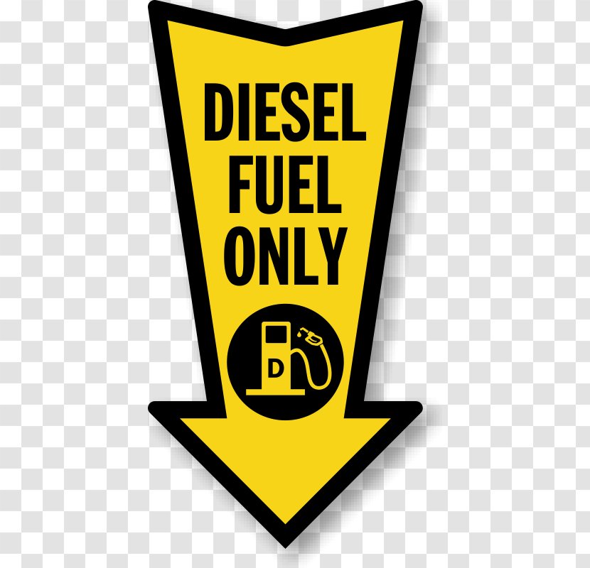 Diesel Fuel Food Truck Tank Decal - Label Arrow Transparent PNG