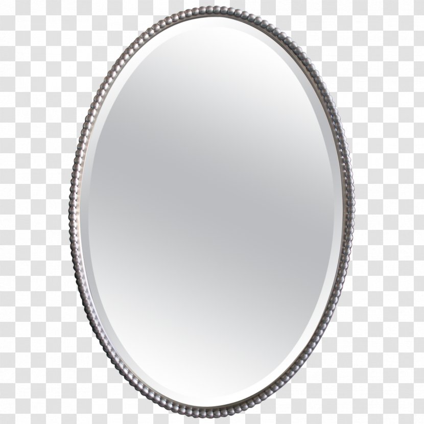 Silver Mirror Oval - Makeup - Stamp Transparent PNG