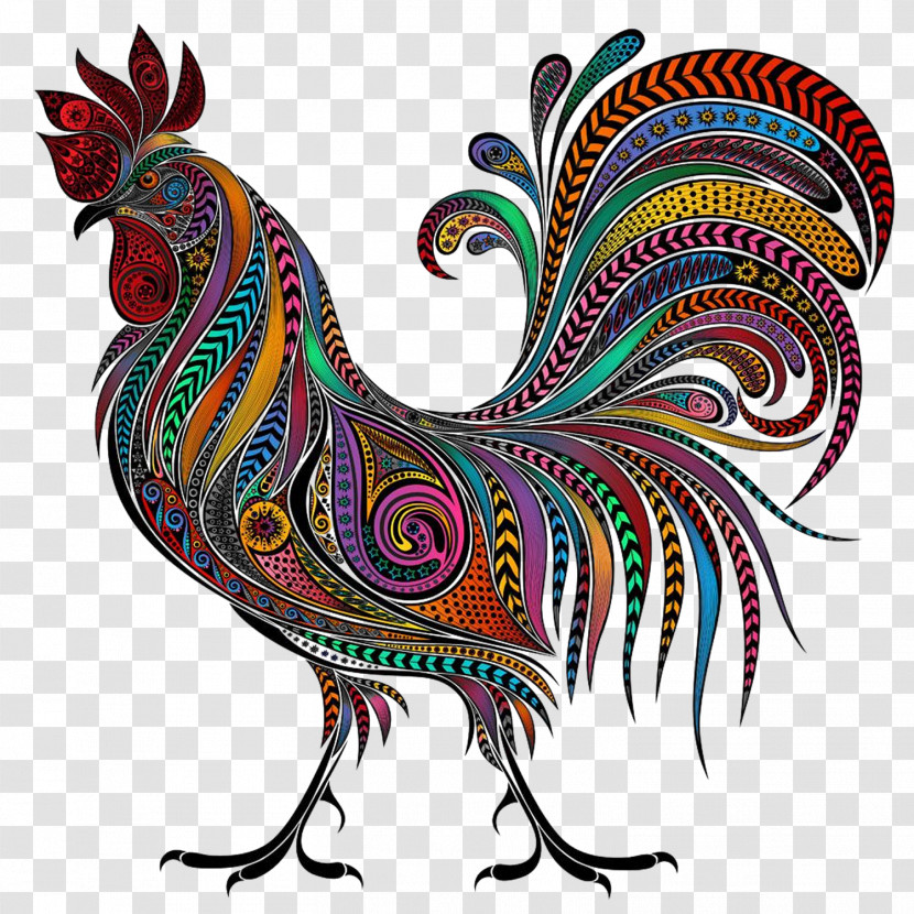 Rooster Chicken Bird Poultry Livestock Transparent PNG