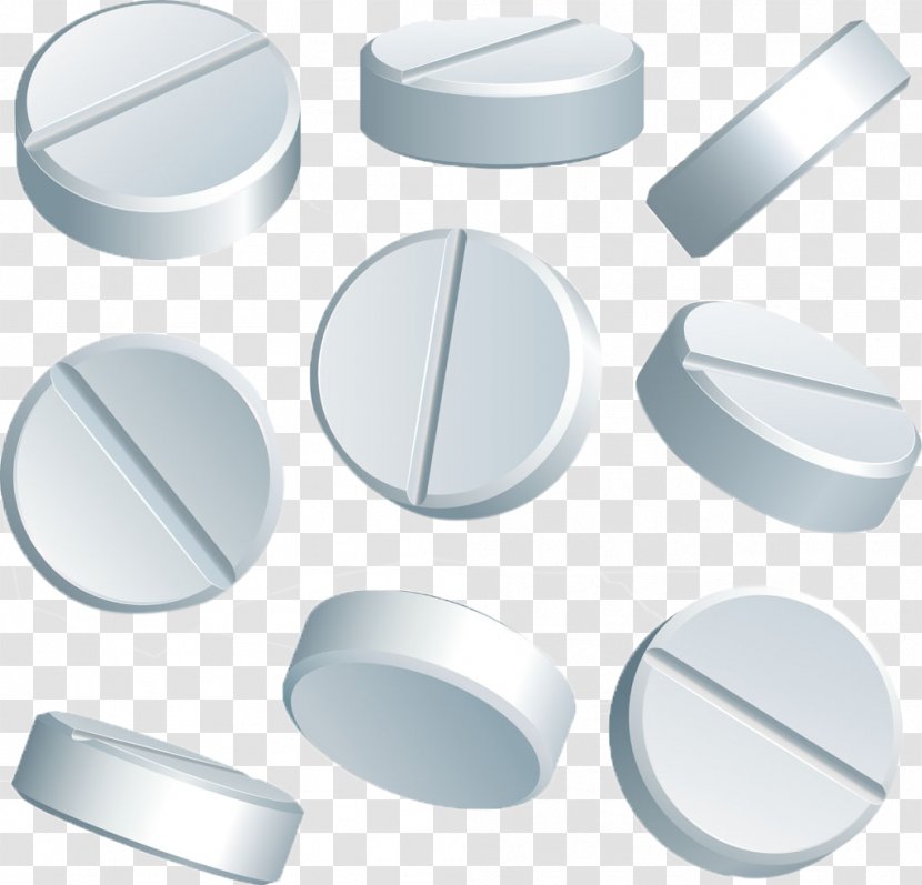 Tablet Pharmaceutical Drug Royalty-free Illustration - Material - A Plurality Of White Pills Transparent PNG