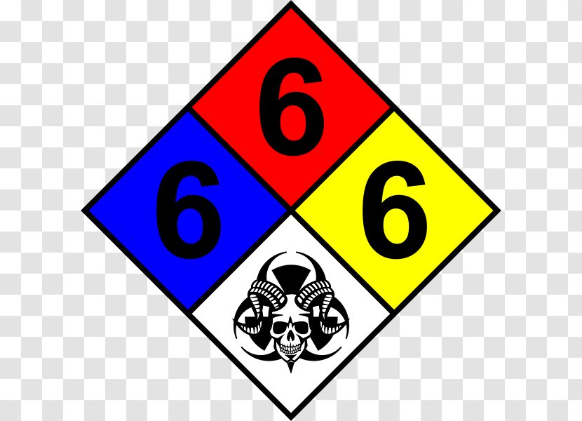 NFPA 704 National Fire Protection Association Sign Dangerous Goods Label - Triangle - Hazmat Graphic Transparent PNG