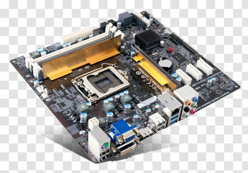 Motherboard Computer Hardware Elitegroup Systems LGA 1156 Chipset - Printed Circuit Board Transparent PNG