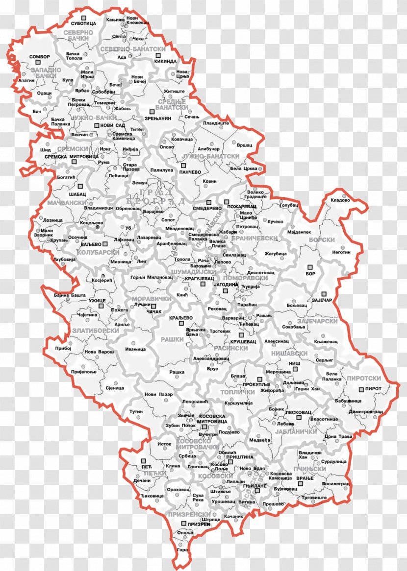 Autonomous Province Of Kosovo And Metohija Serbia Socialist Map 2008 Declaration Independence - Flag Transparent PNG