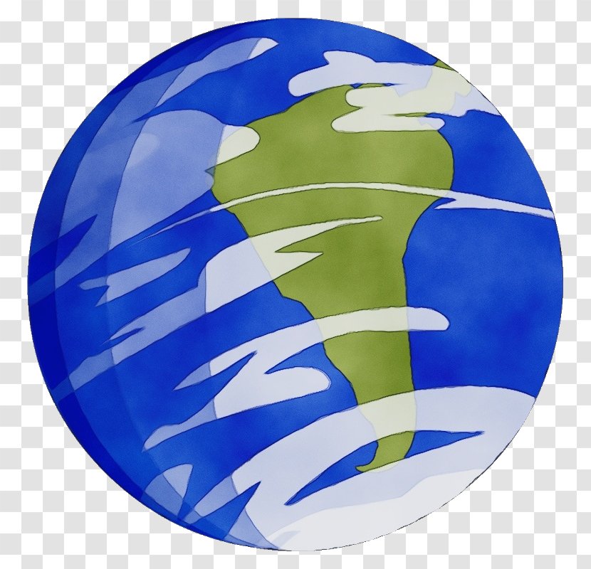 World Logo - Cobalt Blue - Paint Transparent PNG