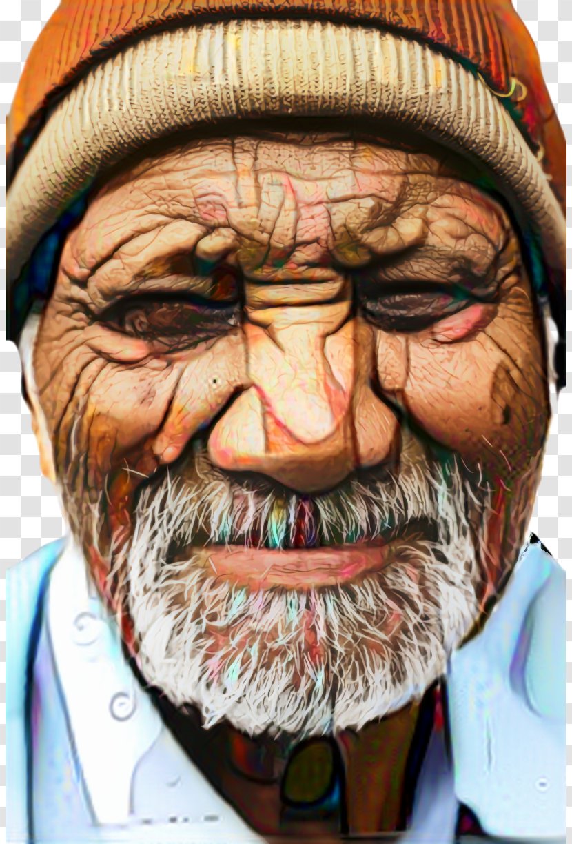 Mouth Cartoon - Moustache - Elder Wrinkle Transparent PNG