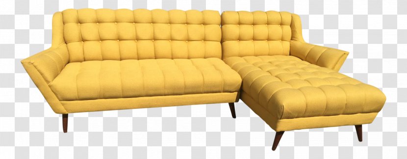 Sofa Bed Couch Chaise Longue Chair - Yellow Transparent PNG