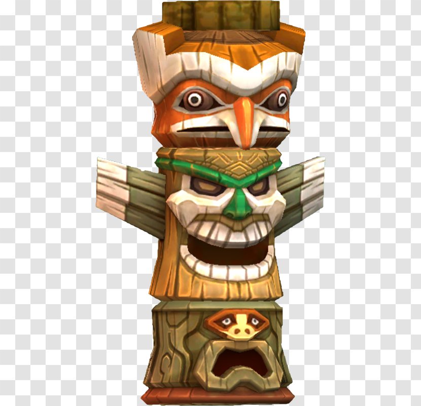 Totem Cartoon Tiki M - Outdoor Structure - Fictional Character Transparent PNG