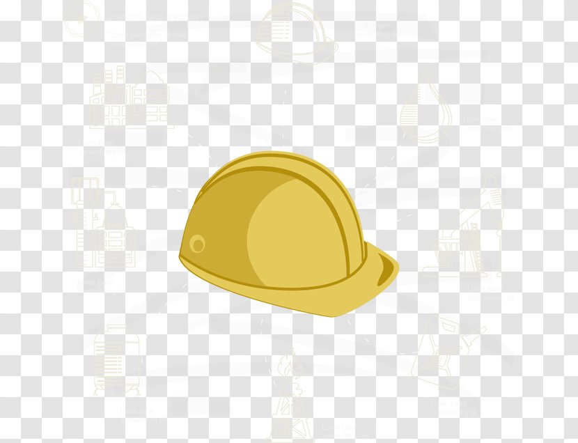 Hat Yellow - Headgear - Vector Construction Helmet Transparent PNG
