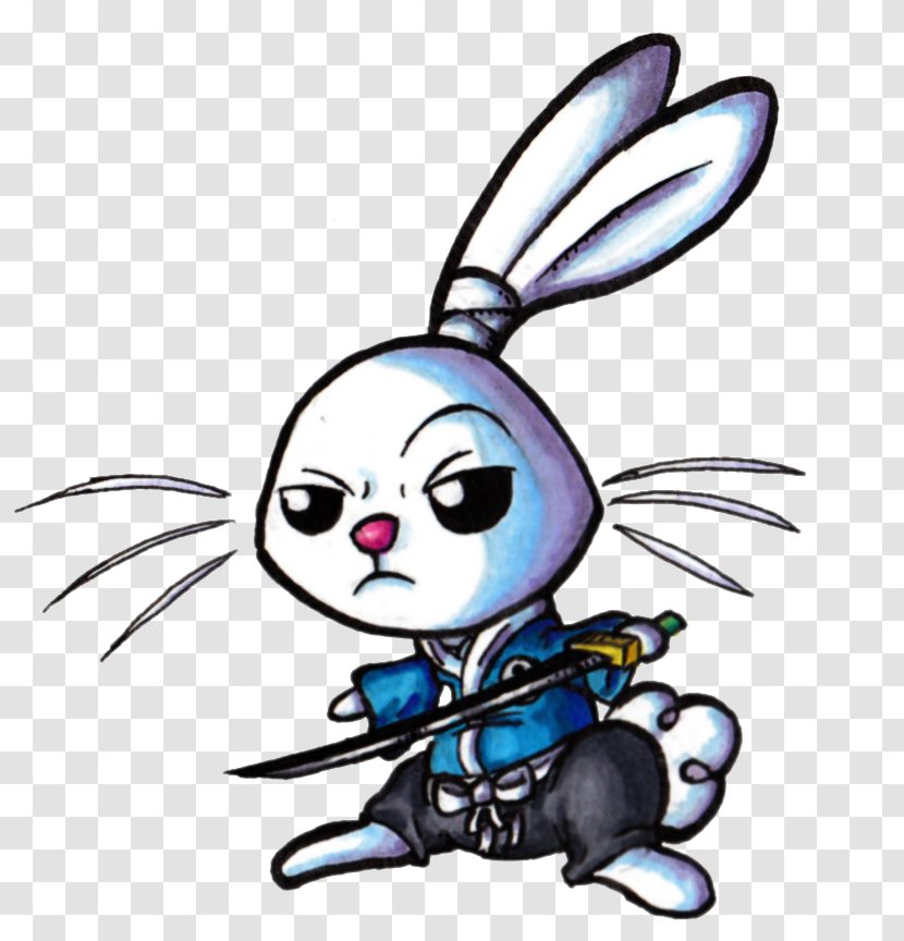 Rabbit Angel Bunny Easter Usagi Yojimbo Samurai - Organism Transparent PNG