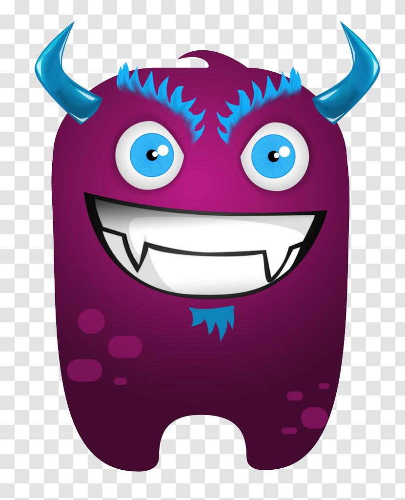 Monster Cartoon Character - Template - A Transparent PNG