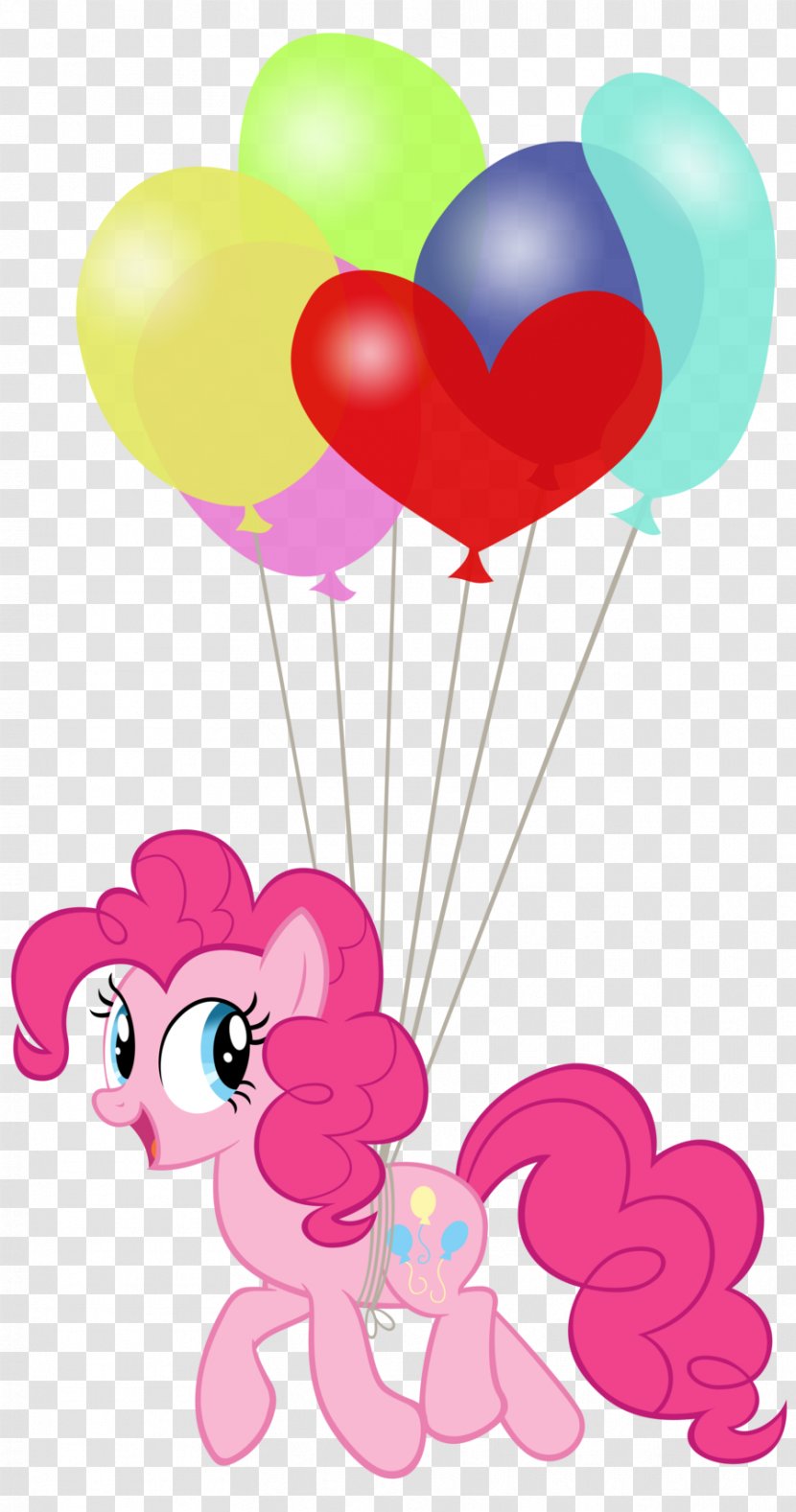 Pinkie Pie Pony Rainbow Dash Balloon Twilight Sparkle - Cartoon - Vday Transparent PNG