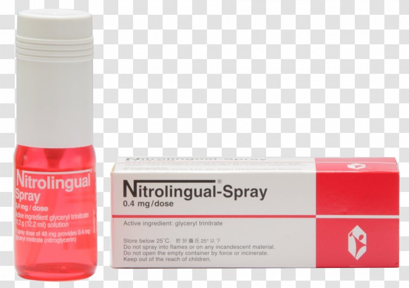 Nitroglycerin Aerosol Spray Pharmaceutical Drug - Liquid Transparent PNG