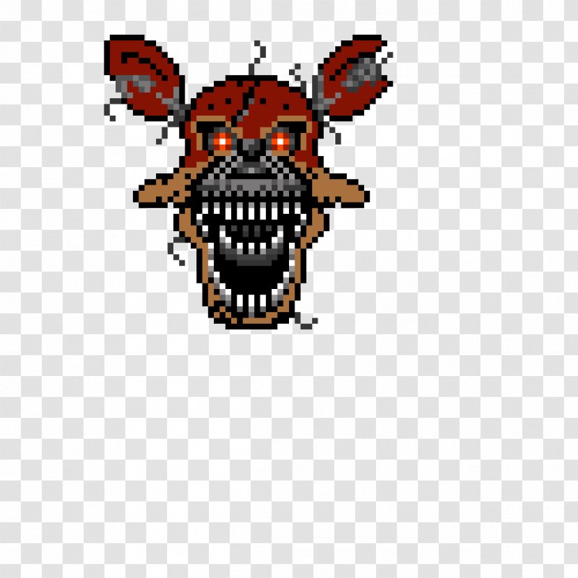 Five Nights At Freddy's 4 Pixel Art Nightmare - Freddy S - Foxy Transparent PNG