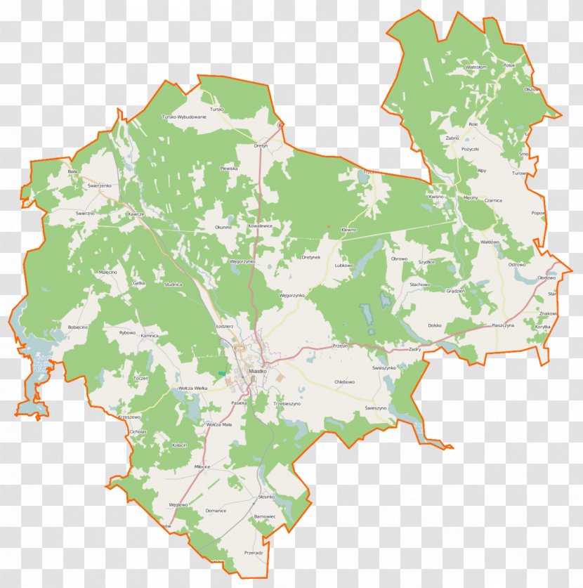 Miastko Piaszczyna Trzcinno, Pomeranian Voivodeship Bobięcino Wołcza Wielka - Border - Map Transparent PNG
