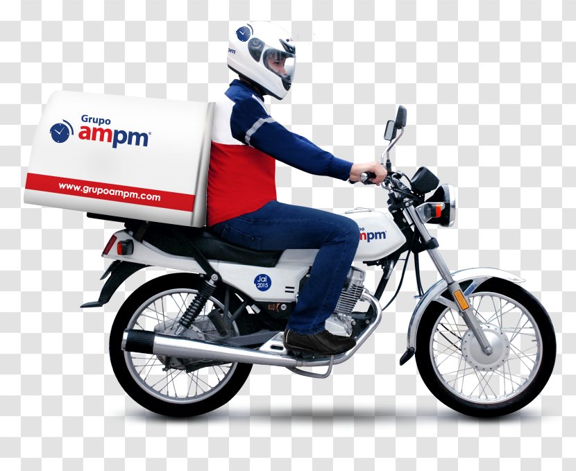 Car Motorcycle Courier Scooter Motard - Motor Vehicle Transparent PNG