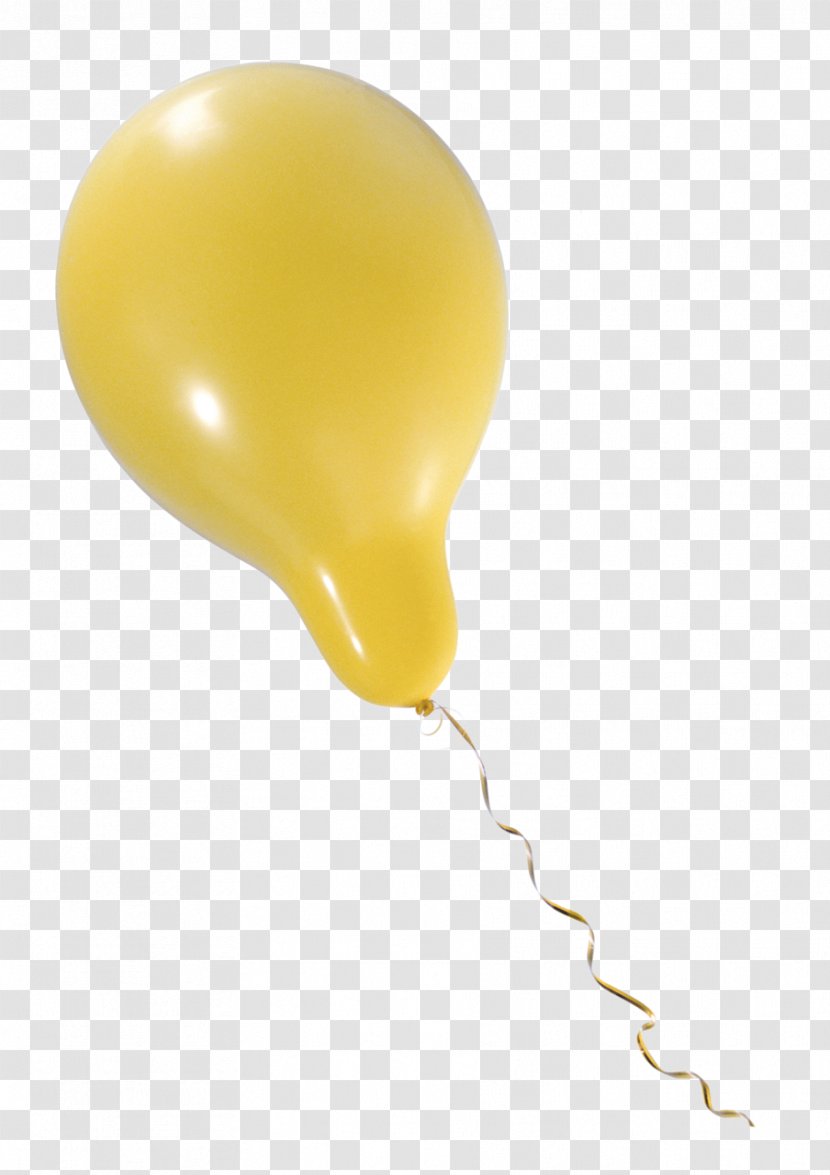 Yellow Balloon Product Design - Party Supply - Baloes Element Transparent PNG