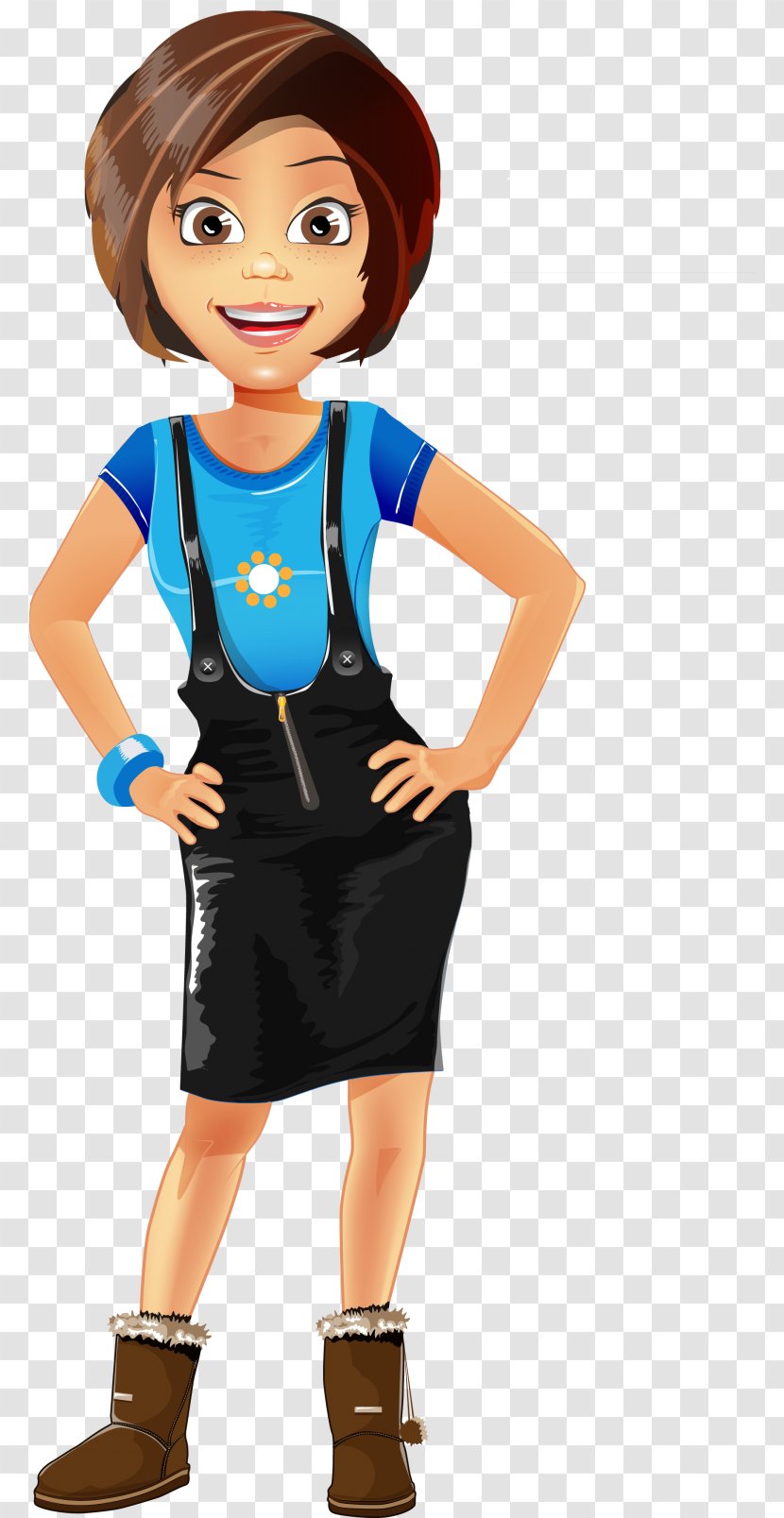 Character Female - Frame - Vectors Transparent PNG