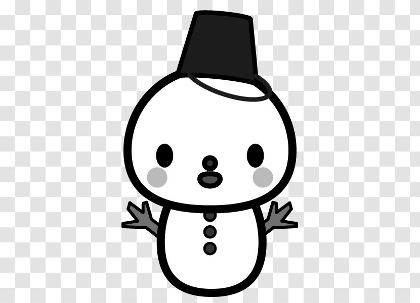 The Snowman Black And White - Crystal Transparent PNG