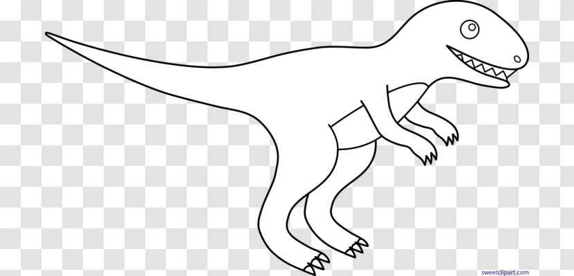 Tyrannosaurus Stegosaurus Line Art Triceratops Brachiosaurus - Wildlife - Dinosaur Transparent PNG