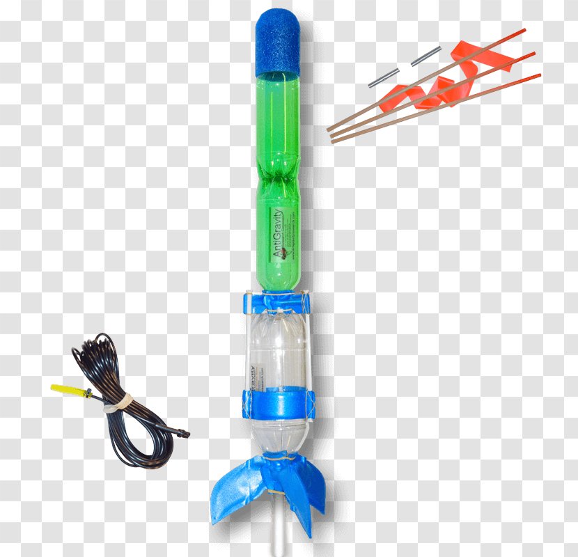 Multistage Rocket Water Bottle Model - Stage Transparent PNG