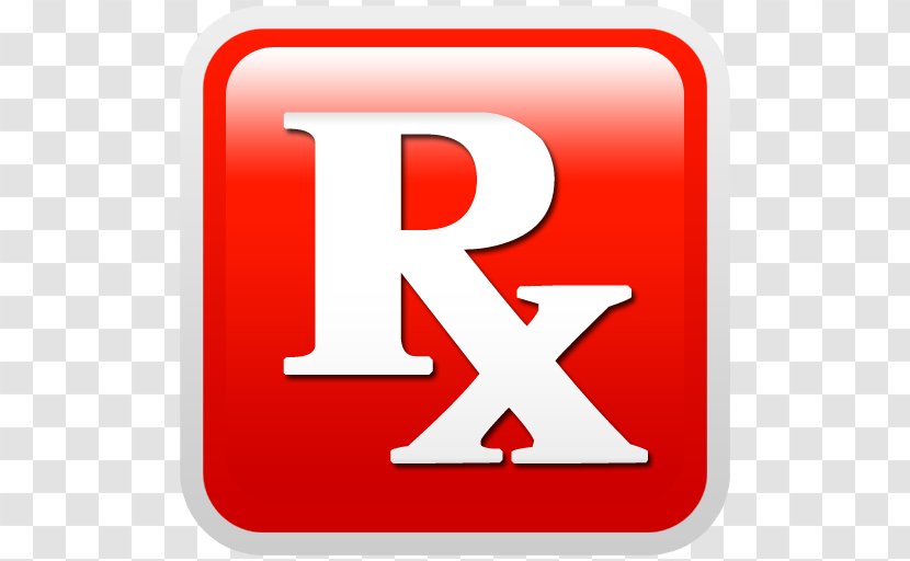 Medical Prescription Pharmacy Pharmaceutical Drug Red Clip Art - Brand - RX Cliparts Transparent PNG