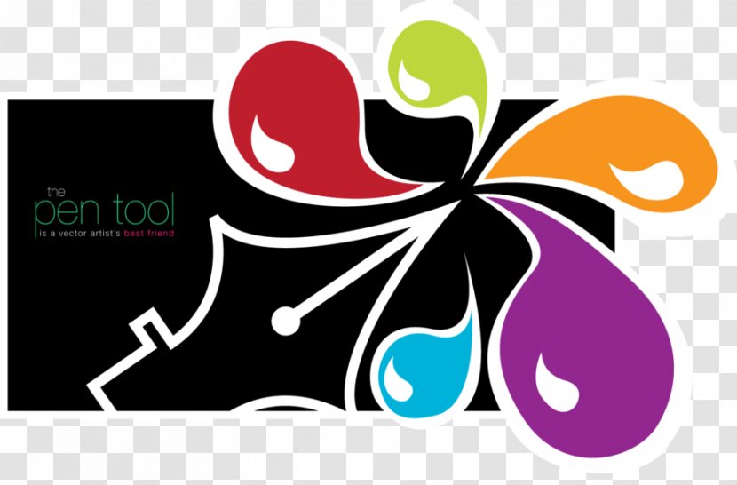 Logo Pen Tool - Flower Transparent PNG