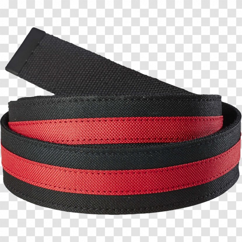 Belt Buckles Strap Black - Red Transparent PNG