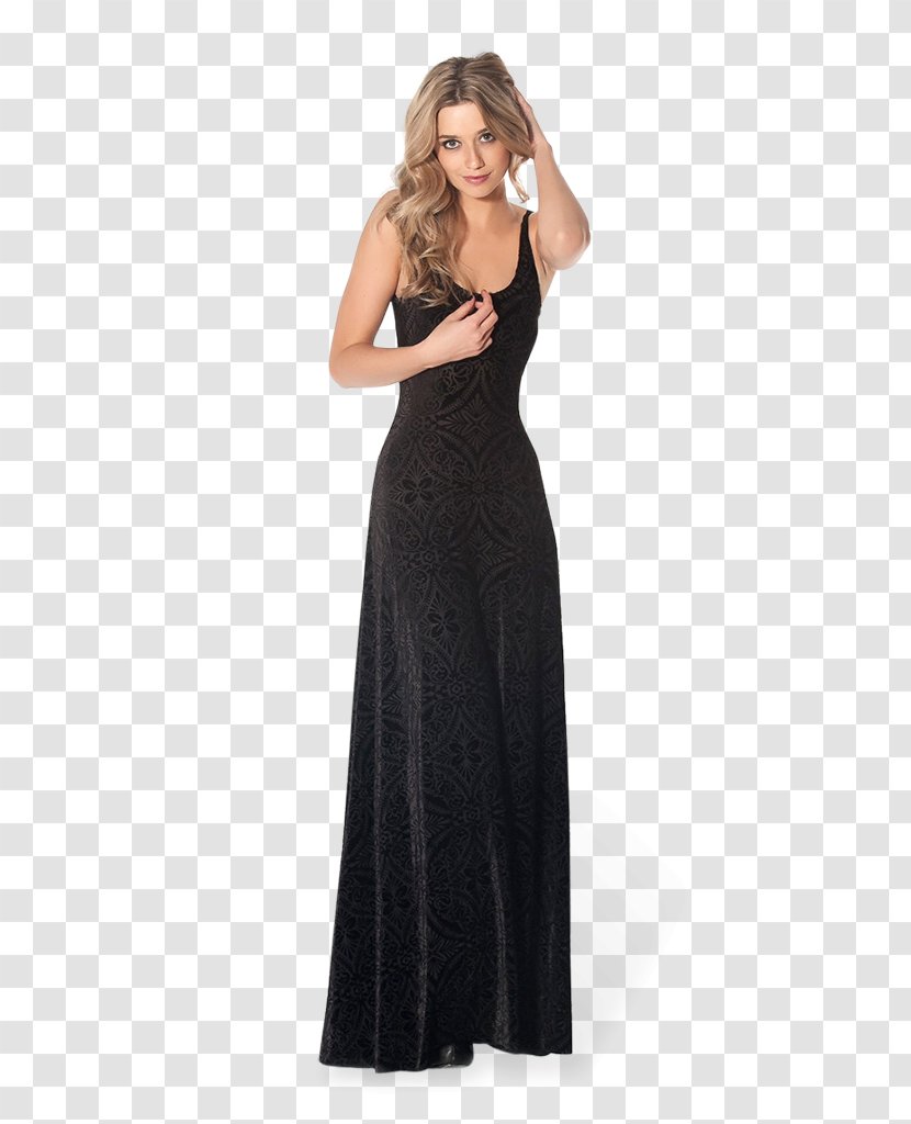 Maxi Dress Evening Gown Skirt Cocktail - Little Black - Delicate Lace Transparent PNG