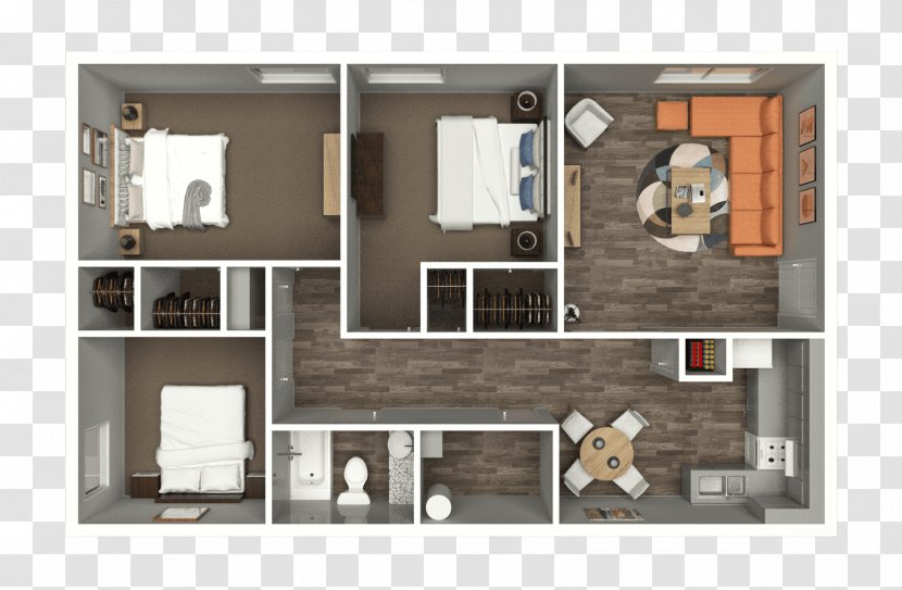 Eagle Crossing Apartments Floor Plan Interior Design Services Bedroom - Real Estate - Manor Court Veterinary Centre Transparent PNG